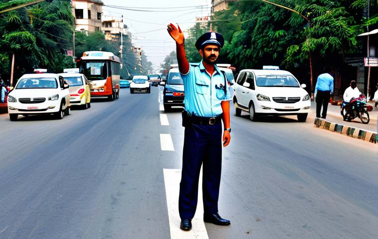 **

"Traffic police officer in a professional uniform, directing traffic at a busy intersection in a Pakistani city, fully clothed, appropriate attire, safe for work, perfect anatomy, correct proportions, professional photography, daytime setting, modest, family-friendly"

**