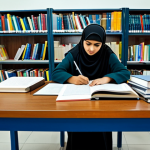 도로교통사 필기시험 성공 비법 - Studying for the Test**

A student sitting at a desk, studying a book about traffic laws, with diagr...