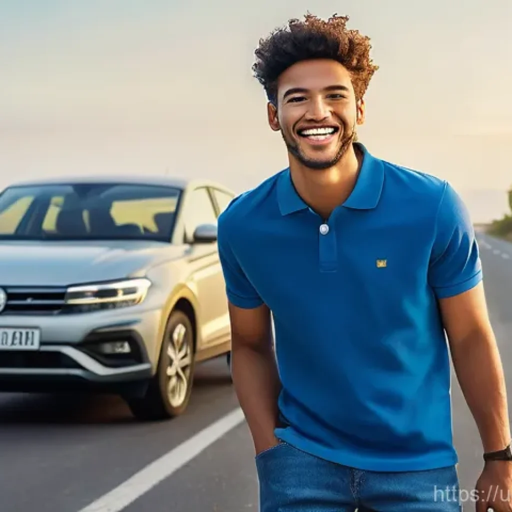 도로교통사 자격증 취득을 위한 필수 자료 - **Prompt: The Joy of Newfound Independence**
"A vibrant, medium shot photograph of a young adult...