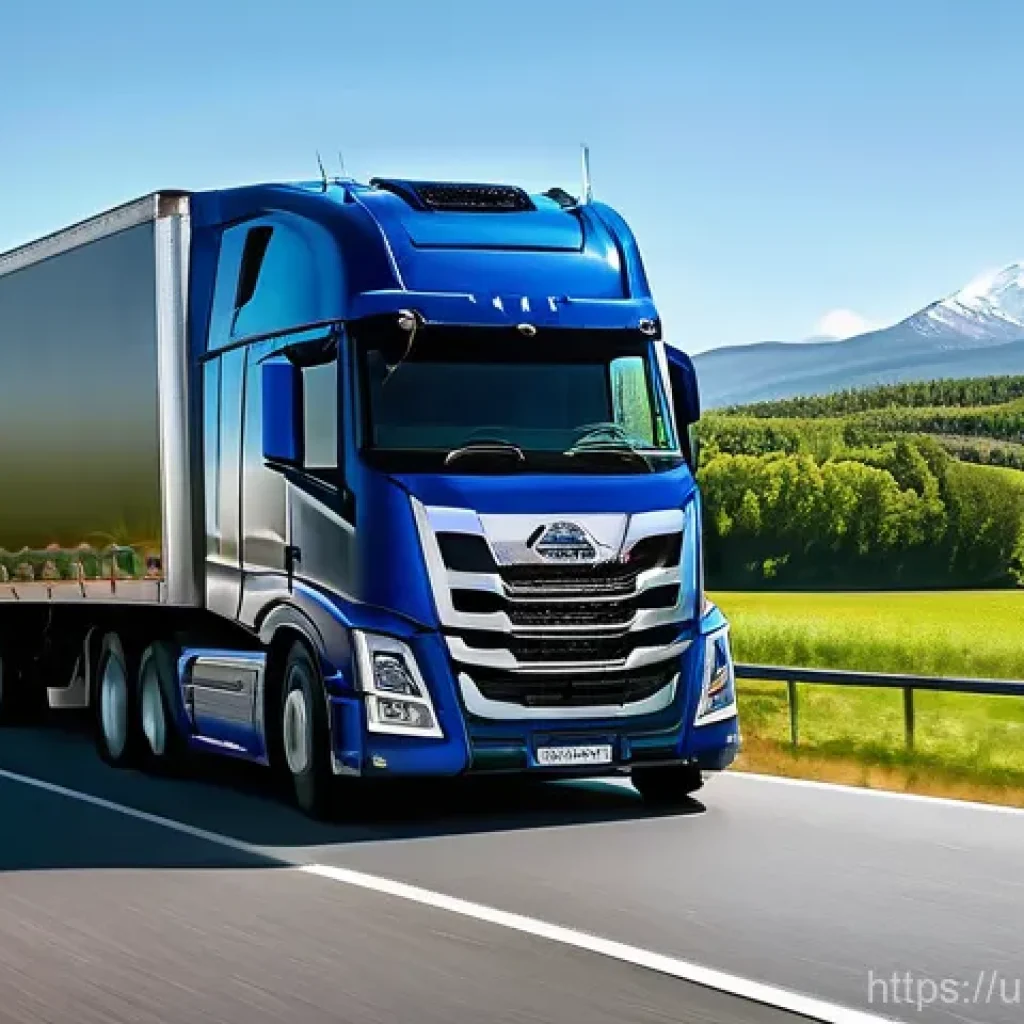 도로교통사 자격증으로 가능한 해외 직무 - International Long-Haul Truck Driver on a Scenic Route**
A professional male truck driver, appearing...